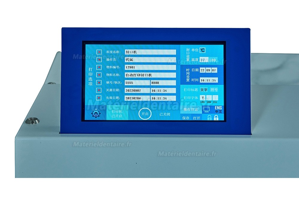 Thermosoudeuse stérilisation dentaire automatique Sinole AS-1 avec découpe Thermosoudeuse stérilisation dentaire automatique Sinole AS-1 avec découpe